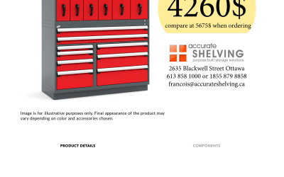 R2V Vertical Storage System 15 Drawers