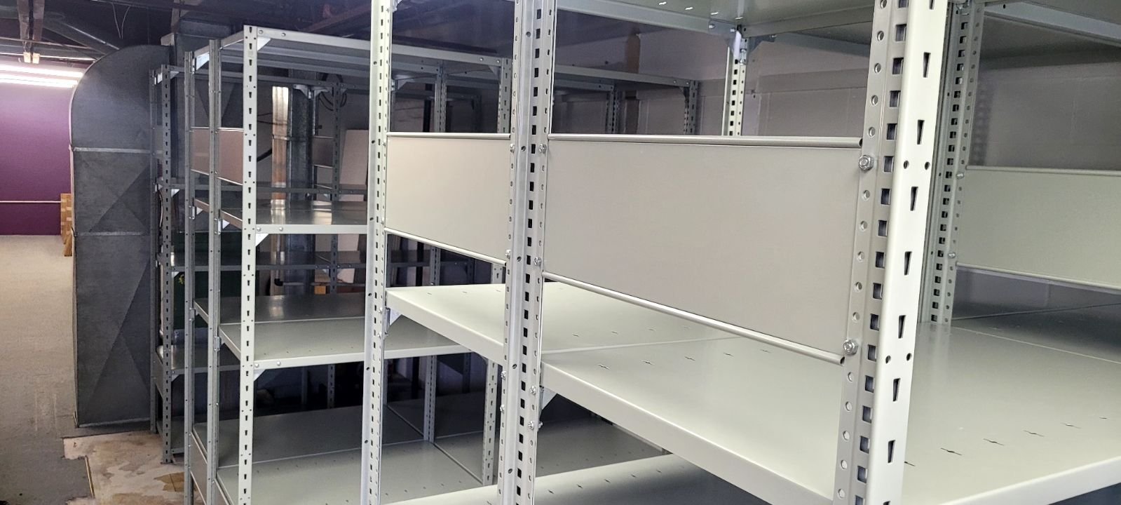 Spider Shelving Installed