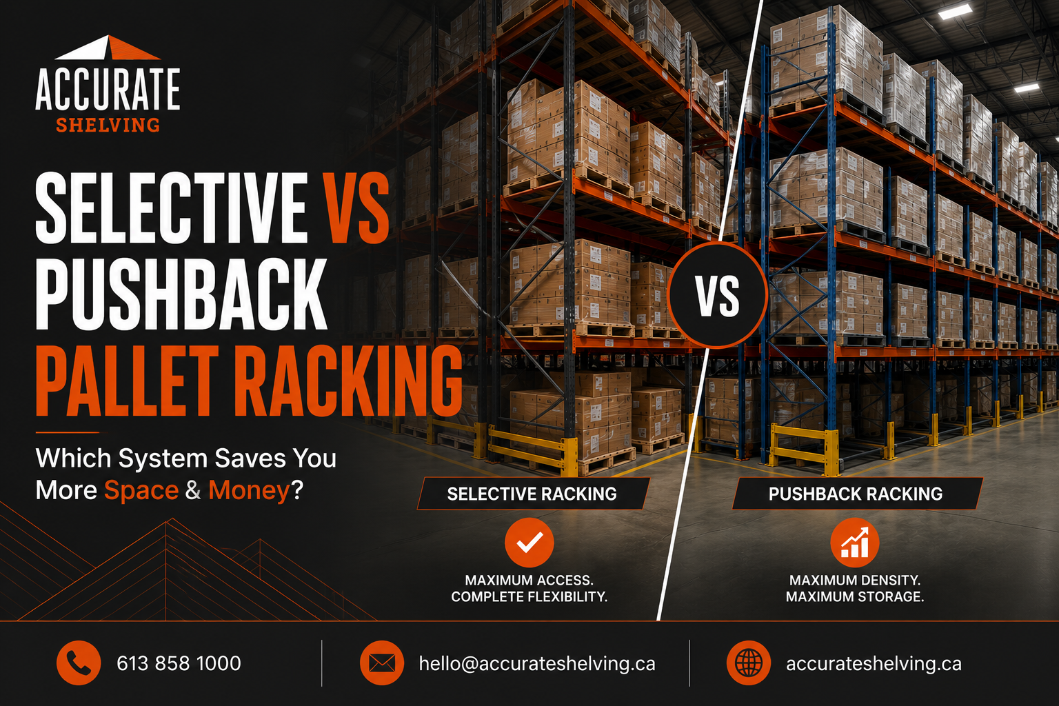 Selective vs Pushback Pallet Racking